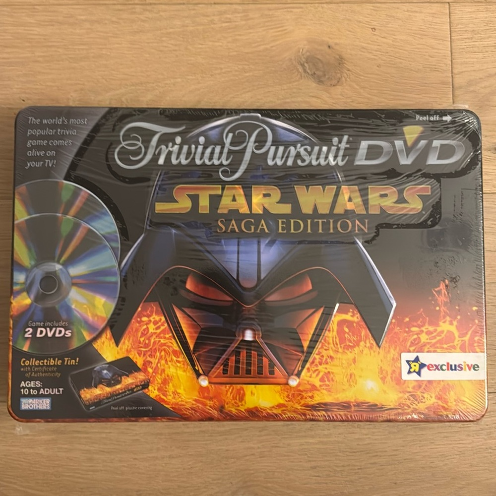 New, Unopened Trivial Pursuit DVD Star Wars Saga Edition (Collector’s Tin)